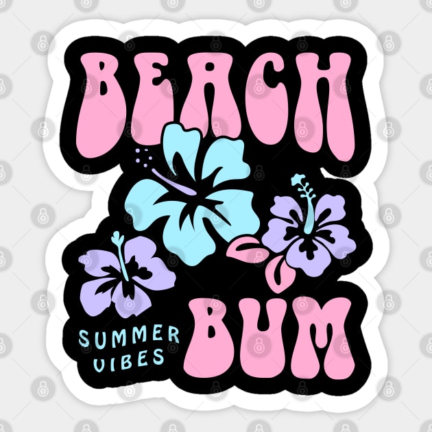 Coconut Girl Beach Bum Pastel Graphic Trendy y2k 90s Retro Sticker by codeclothes